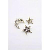 3'lü Ay Yıldız Broş - Altın