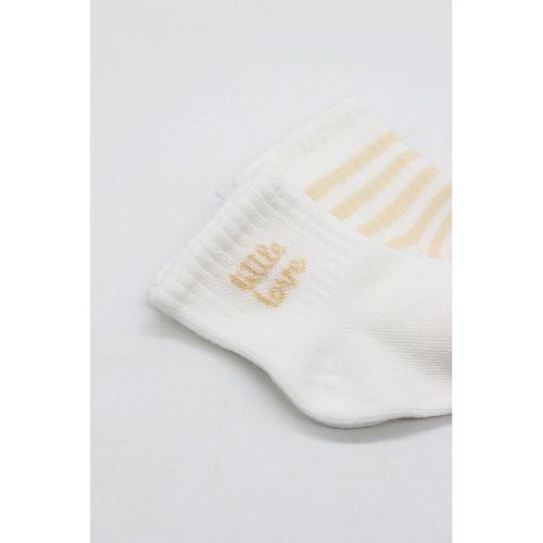 Bistyle Bistyle Little Girl Penye Soket Çorap 2li 10139 Ekru Somon
