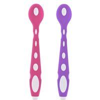 BabyJem Silikon Mama Kaşığı 563 Pembe Mor