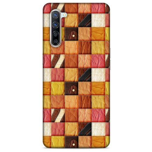 Oppo Reno 3 Pro 5g Kılıf Patchwork (2) Kabı Turuncu Sarı