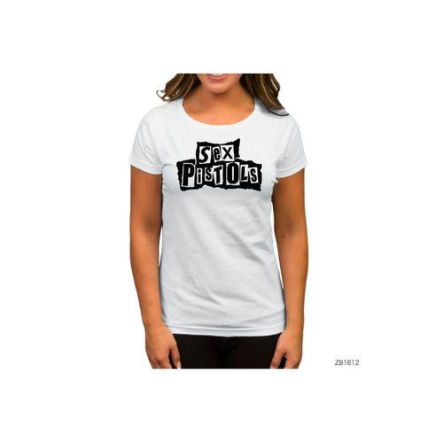 Sex Pistols Splash Beyaz Kadın Tişört