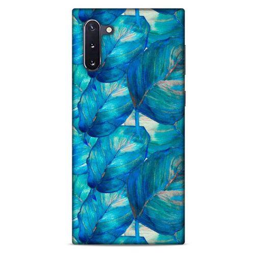 Samsung Galaxy Note 10 Uyumlu Kılıf Mavi Delisi (47) Crystal Flex Kılıf Yaprak