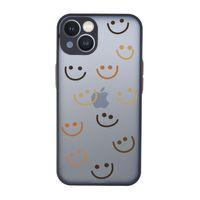 iPhone 13 Uyumlu Smile Desenli Kamera Korumalı Buzlu Şeffaf Lüx Telefon Kılıfı