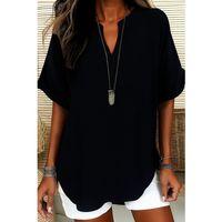 Kadın Kısa Kollu V Yakalı Aerobin Bluz