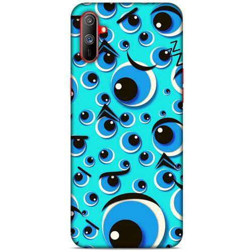 Nazarium (19) Desenli Silikon Kapak Oppo Realme C3 Kılıf
