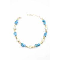 Dorika Taş Halhal - Turkuaz