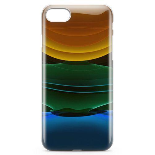 Apple iPhone SE 2020 Kılıf Yer Gök Güneş Arka Kapak Koruma Desenli Full Koruyucu