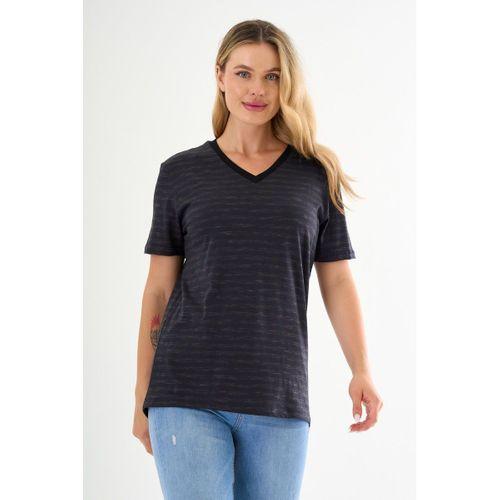 ALEXANDERGARDI V Yaka Çizgili T-shirt