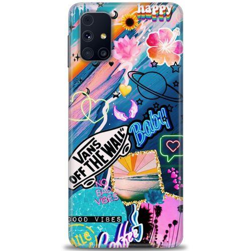 Samsung Galaxy M31S Kılıf HD Baskılı Kılıf - Happy Vans + Tam Ekran Koruyucu