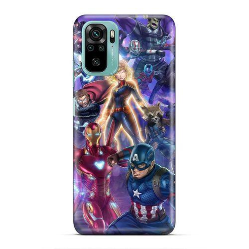 Xiaomi Redmi Note 10 5G Uyumlu Kılıf BMovie (37) Silicone Cover Kaptan Amerika