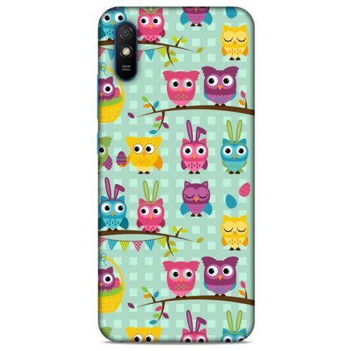 Baykuşlar (37) Desenli Silikon Kapak Telefon Kabı Xiaomi Redmi 9A Kılıf