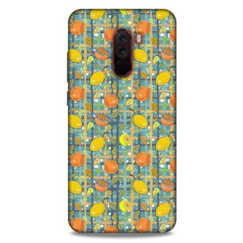 Frutix Turunç 06 Xiaomi Pocophone F1 Kılıf Desenli Silikon