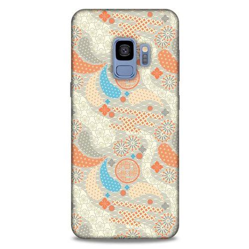 Samsung Galaxy S9 Kılıf Japonya (49) Ultra Silikon Kılıf Mavi Gri