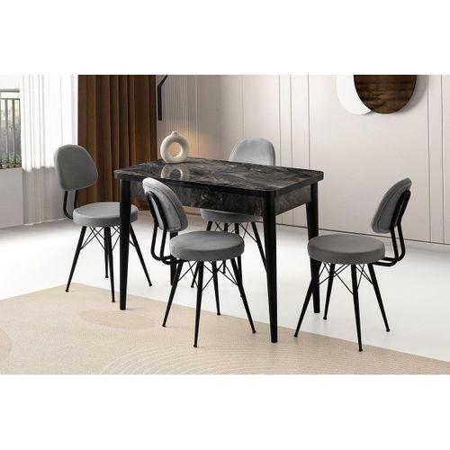 Milano Ece MDF Mutfak Masa Sandalye Takımı 60x100
