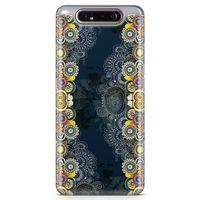 Samsung Galaxy A80 Kılıf Ayçiçkli Motifler Arka Kapak Koruma Desenli Full Koruyucu