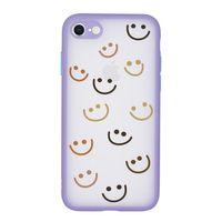 iPhone 8 Kamera Lens Korumalı Smile Desenli Lüx Telefon Kılıfı