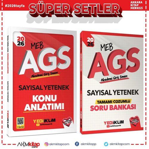 Yediiklim 2026 MEB AGS Sayısal Yetenek Konu Anlatımı ve Soru Bankası Seti 2 Kitap