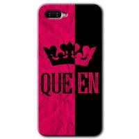 MRCİLETİSİM Oppo Rx 17 Neo Kılıf HD Desen Baskılı Arka Kapak + Temperli Cam - Queen