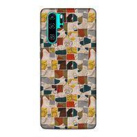 Huawei P30 Pro Uyumlu Kılıf Romans (9) Kılıf Sarı Lacivert