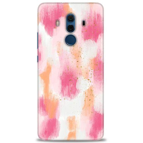 Huawei Mate 10 Pro Kılıf HD Baskılı Kılıf - Pembe Palet + Tam Ekran Koruyucu