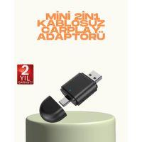 Kablosuz Carplay Ve Android Auto Adaptörü – Usb-a & Type-c Girişli Akıllı Dönüştürücü