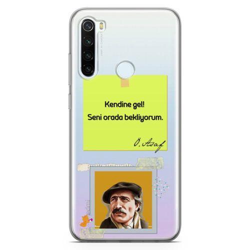 Xiaomi Redmi Note 8 Kılıf Caps Özdemir Asaf Arka Kapak Koruma Desenli Full Koruyucu