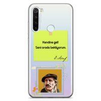Xiaomi Redmi Note 8 Kılıf Caps Özdemir Asaf Arka Kapak Koruma Desenli Full Koruyucu