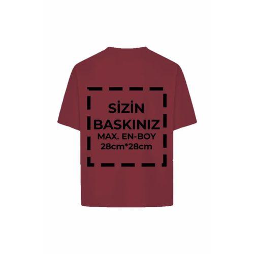 Tişört Tasarla 24/1 Kumaş - Bordo