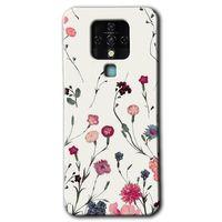 Tecno Camon 16 HD Baskılı Kılıf + 9D Tam Ekran Koruyucu - Mat Çiçek