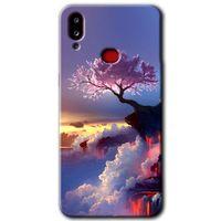 MRCİLETİSİM Samsung Galaxy A10s Kılıf Baskılı Kapak - Wash Red Wall +Tam Kaplayan Mat Seramik
