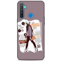 Sokak Modası 31 Oppo Realme 5i Kılıf Desenli Silikon