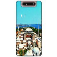 Samsung Galaxy A80 Kılıf Dünya Mimarisi (10) Full Koruma Kılıfı Ayasofya