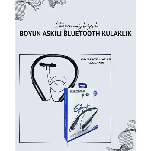 Polygold Pg-100 Boyun Askılı Kablosuz Kulaklık – 200 Saat Bekleme Süresi, Stereo Ses, Mikrofonlu