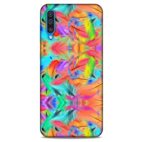 Samsung Galaxy A30s Kılıf Desenli Özel Seri Tüyler (32) Soft Silikon Kılıf
