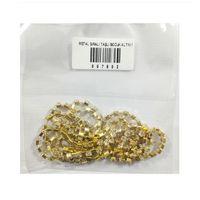 Metal Sıralı Taşlı Bocuk Altın 1 M - 3 paket