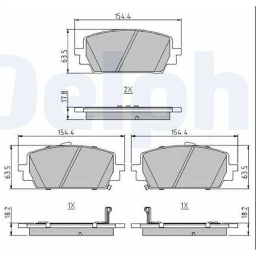 Ön Fren Balata Hyundai Santafe 1,6L  Sorento