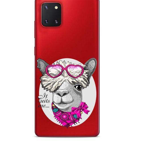 Zoologix (48) Samsung Galaxy Note 20 Şeffaf Kılıf Silikon Desenli