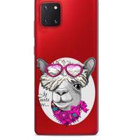 Zoologix (48) Samsung Galaxy Note 20 Şeffaf Kılıf Silikon Desenli