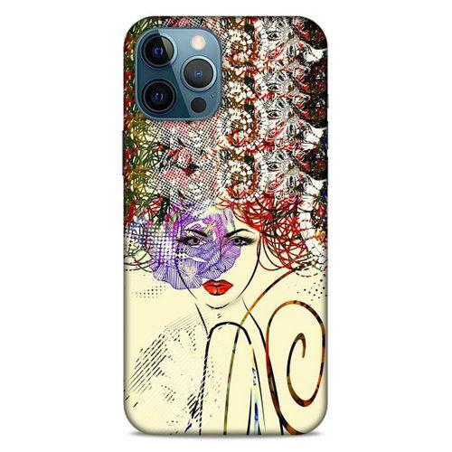 Lopard Apple iPhone 12 Pro Max Uyumlu Kılıf Sürreal Yüzler ♀ (19) Kılıfları Baskılı