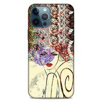 Lopard Apple iPhone 12 Pro Max Uyumlu Kılıf Sürreal Yüzler ♀ (19) Kılıfları Baskılı