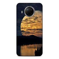 Lopard Xiaomi Redmi Note 9 Pro 5G Uyumlu Kılıf Gece'S (49) Ultra Silikon Kılıf Ay Yansıması