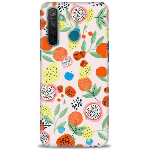 Realme 5 Pro Kılıf HD Baskılı Kılıf - Ejder Meyvesi + Tam Ekran Koruyucu