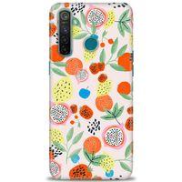 Realme 5 Pro Kılıf HD Baskılı Kılıf - Ejder Meyvesi + Tam Ekran Koruyucu