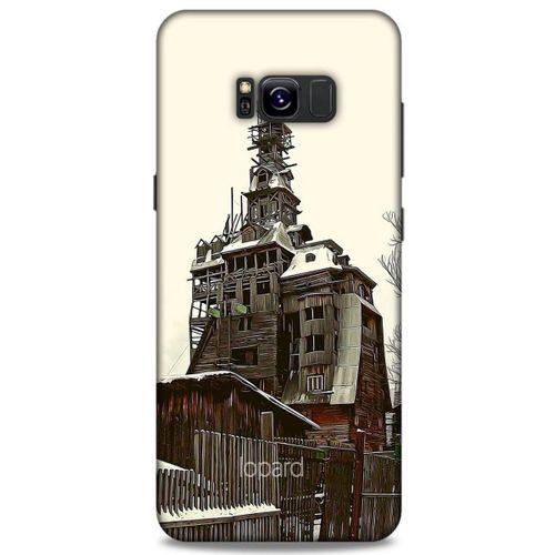 Samsung Galaxy S8 Plus Kılıf Dünya Mimarisi (40) Fit Silikon Kılıf Wooden Gagster House