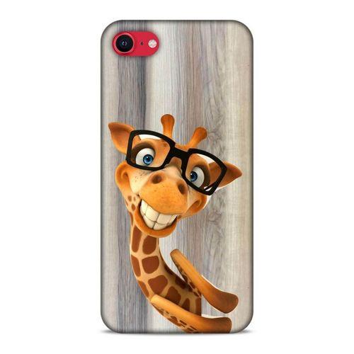 Lopard Apple iPhone SE 2020 Uyumlu Kılıf GameX (43) Thin Fit Kılıf Gözlüklü Zürafa