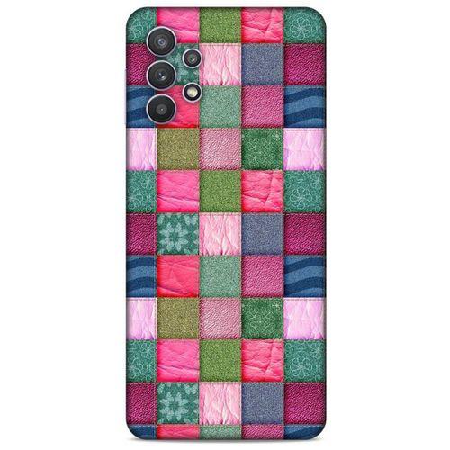 Lopard Samsung Galaxy A32 Uyumlu Kılıf Patchwork (35) Fit Design Kılıf