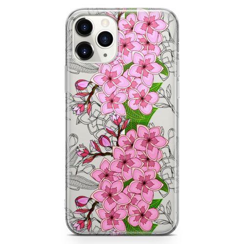 Apple iPhone 11 Pro Max Kılıf Fethiye Çiçekleri Arka Kapak Koruma Desenli Full Koruyucu