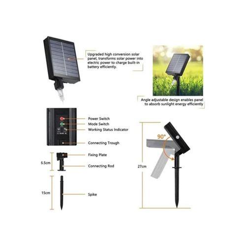 Yıldız Sarı Tepe Güneş Enerjili Solar Led Işık Yılbaşı Led Işık