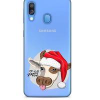 Zoologix (84) Samsung Galaxy A40 Şeffaf Kılıf Silikon Desenli
