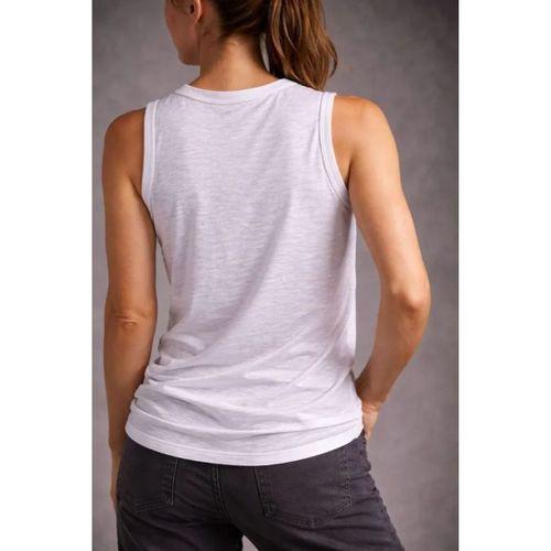 Flamlı Kumaş Sıfır Kolsuz Atlet  Basic Spor Üst, Günlük Ve Fitness Kullanımına Uygun - Beyaz